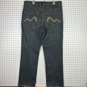 Jordan Craig Loose Fit Wide Leg Jeans Streetwear Skate Baggy Grunge Y2K Sz 38x32